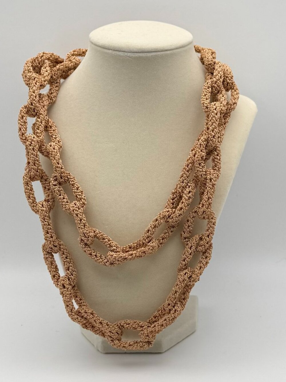 Vintage Knit Chain Necklace